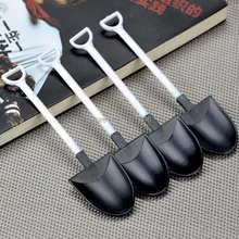 3000 шт одноразовые горшечные чисто черные белые совок для мороженного Лопата небольшой горшок для комнатных цветов Ложка