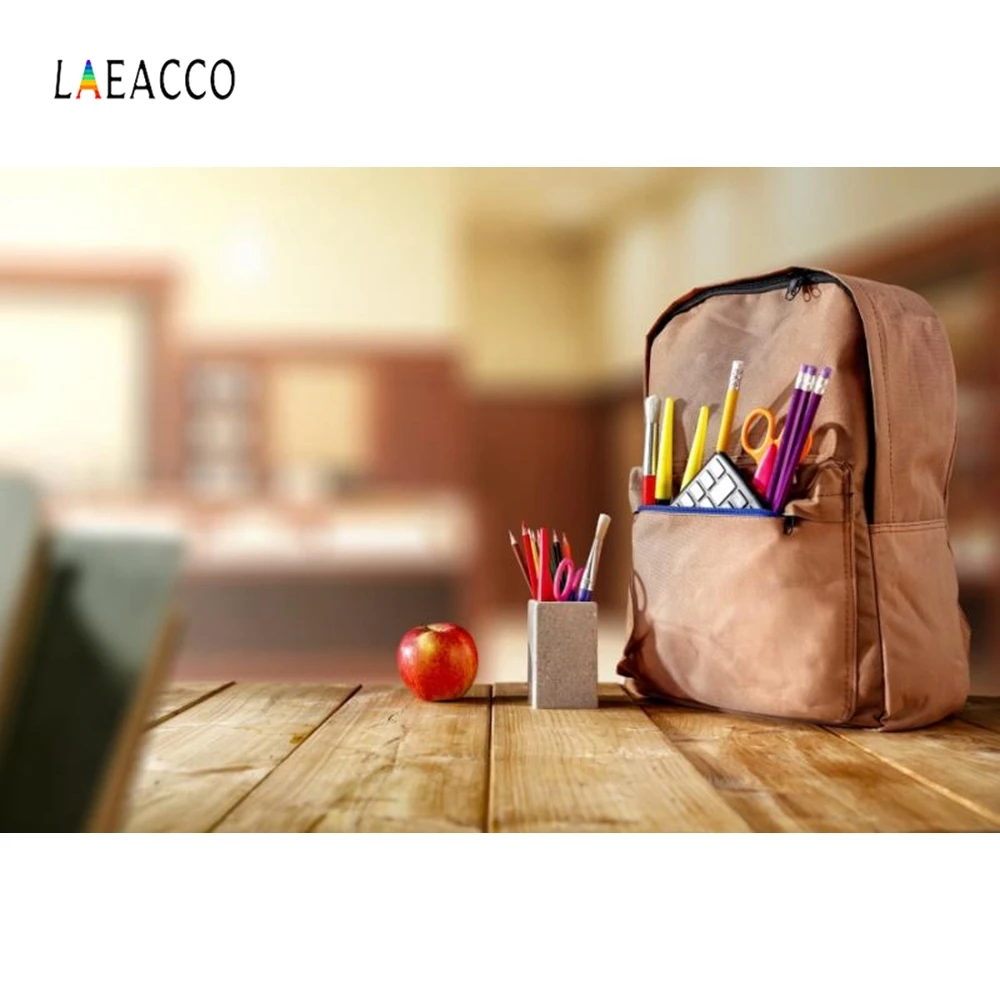 

Laeacco Bag Wood Board Book Backdrop Photography Backgrounds Customized Photographic Backdrops For Photo Studio