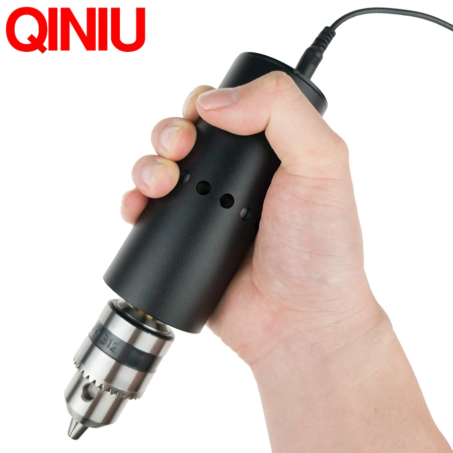 QINIU AC100-220V US PLUG 80 Вт электрическая мини-дрель набор роторных инструментов |