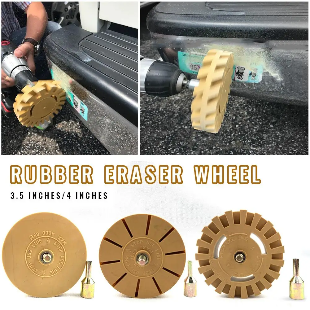 Universal Rubber Eraser Wheel For Removing Car Glue Adhesive Sticker