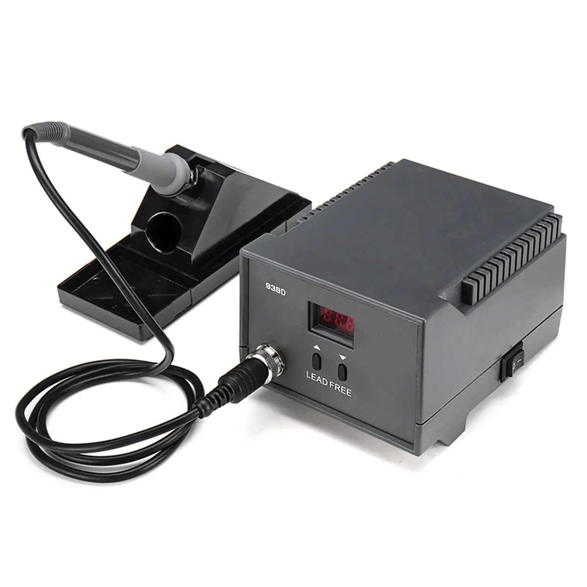 

1Set 938D Digital LED Display Soldering Station AC220V 60W with Solder Iron Pen Holder Rework Station Repair Welding Tool