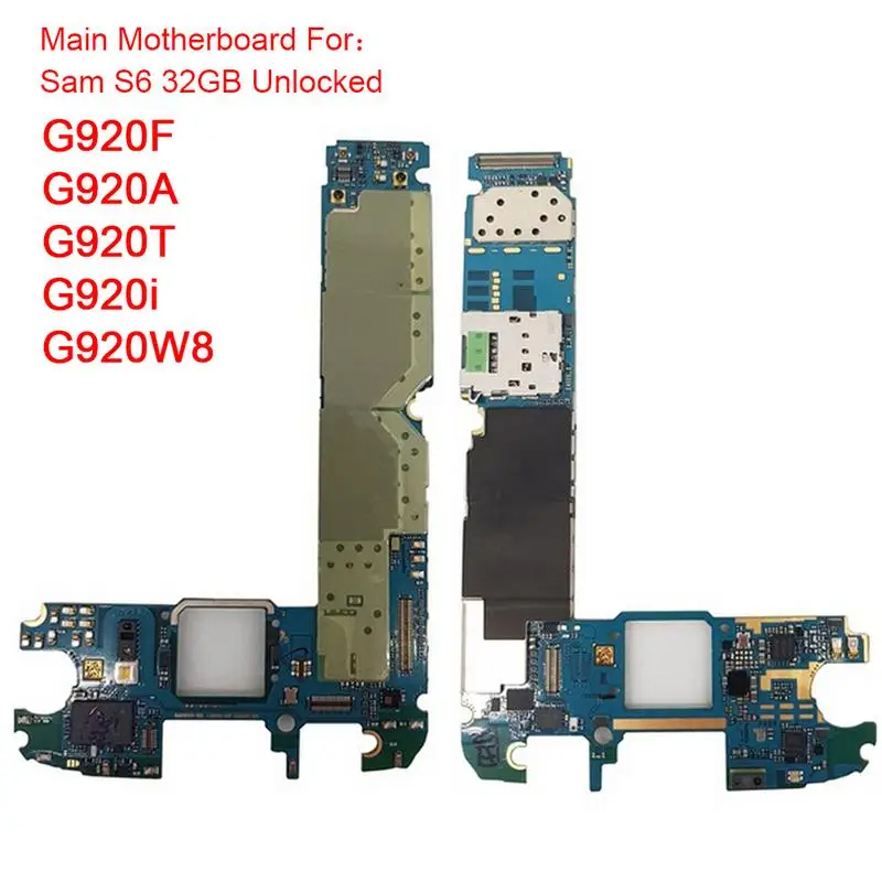 

Main Motherboard For Samsung S6 G920F G920T G920i G920V 32GB Mobile Phone Mainboard Unlocked Logic Board 32GB