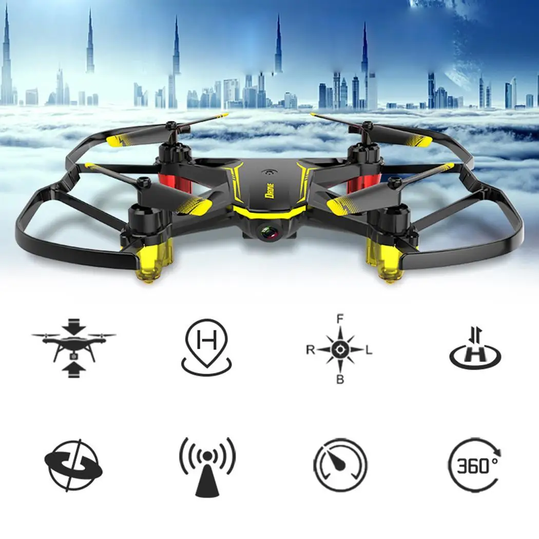 Новинка 2019 Мини Радиоуправляемый вертолет Дрон с камерой HD 1080P WIFI FPV RC