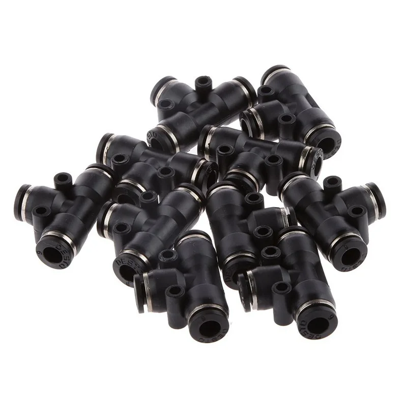 

T-fitting connector Pneumatic Air Line 6 mm 8 mm OD Tube