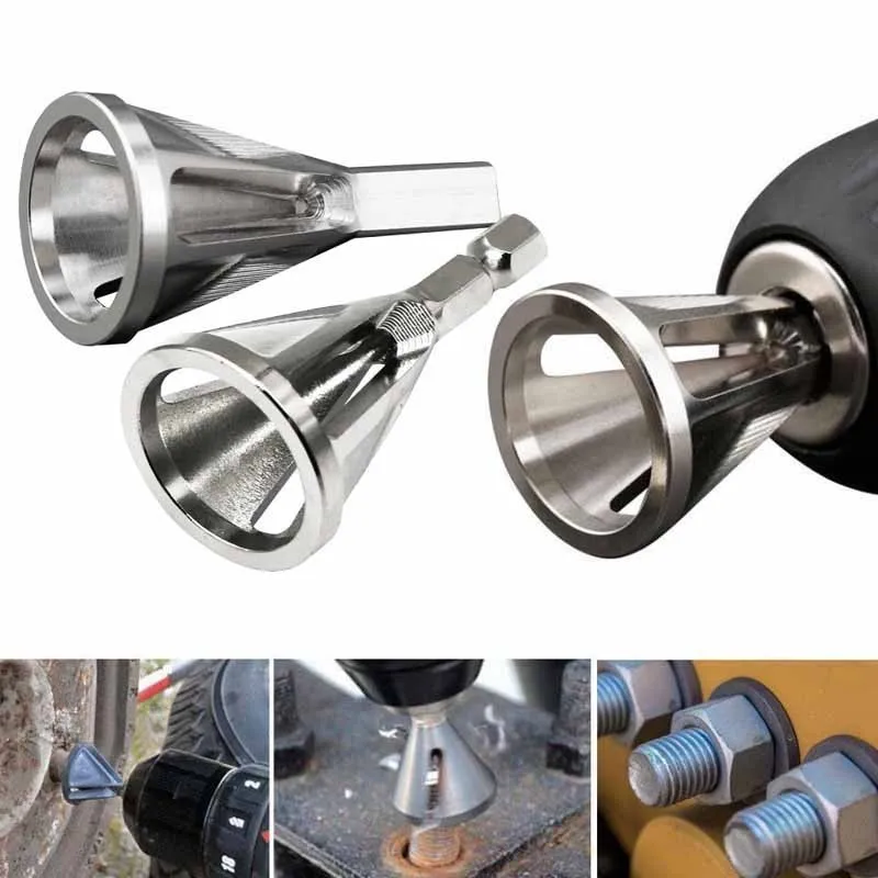 

Stainless Steel Deburring External Chamfer Tool For Drill Bit High Strength Hardness Remove Burr Silver Drop Shipping