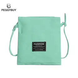 Pb Peggybuy холст простой небольшой плеча сумки для женщин Повседневное портфель элегантный дизайн через плечо Bolso femenino Новый