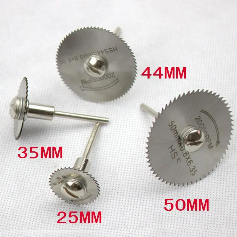 

HSS Saw Blade Rotary Tool Circular Metal Rotary Cutter Power Tool Set Cutting Diamond Discs Mandrel