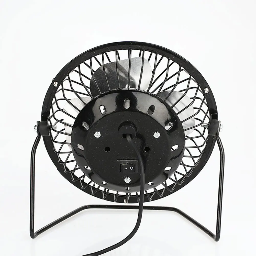 

Creative Mini USB Fan 4 inch Cooling Fan Power Bank Computer Wind Iron Electric Fan Home Notebook Office Cool Desk Fan