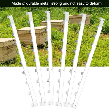 

6Pcs Durable Metal Beehive Frame Strips Spacers Beekeeper Nurturing Divider Beekeeping Tool Equipment