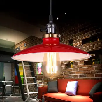 

Industrial Pendant Light Vintage Pendant Lamp E27 Edison Retro Hanging Lampshade Lighting for Restaurant /Bar/Coffee Shop