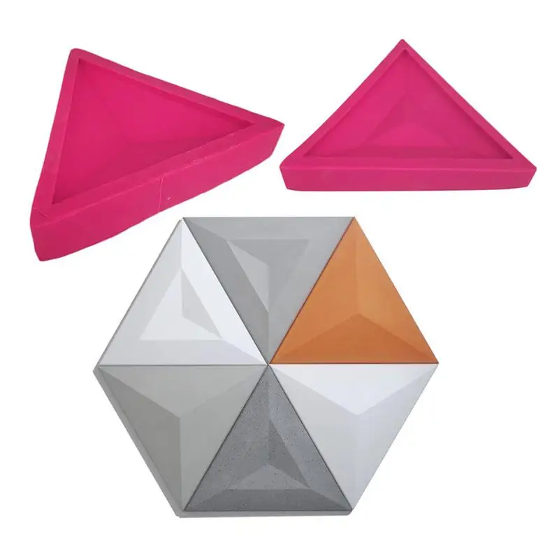 

Geometric Wall Concrete Wall Molds TV Background Decoration Wall Brick Moulds Silicone Forms For DIY Wall Stone Tile Handicrafts