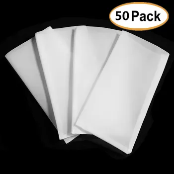 

50 Pack Rosin Bags 120u Micron 2.5'' x 4.5'' Rosin Press Filter Nylon Mesh Screen Tea Bags