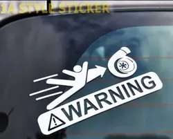 Автомобильный стикер предупреждающий турбо LADEDRUCKANZEIGE выдувные поп-скидка SILIKONSCHLAUCH наклейки JDM 12,5 см