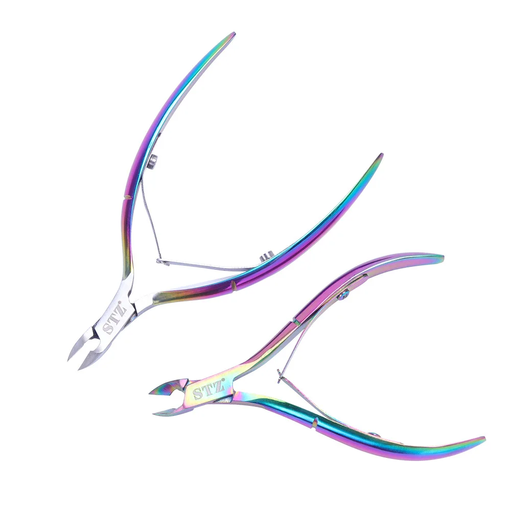 

Rainbow Nail Podiatry Clipper Tool Art Trimming Stainless Steel Cutter Dead Skin Remover Cutter Scissor Manicure Nail Plier Tool