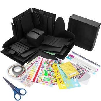 

DIY Album Scrapbooking Explosion Box Handmade Boom Gift Box Birthday Valentine'S Gift With DIY Accessories Kit Wedding Album
