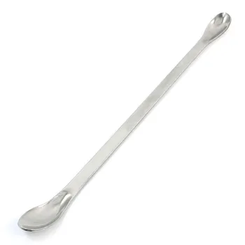 

Hot sale 22cm Dual Headed Stainless Steel Reagent Sampling Spoon Mixer for Lab