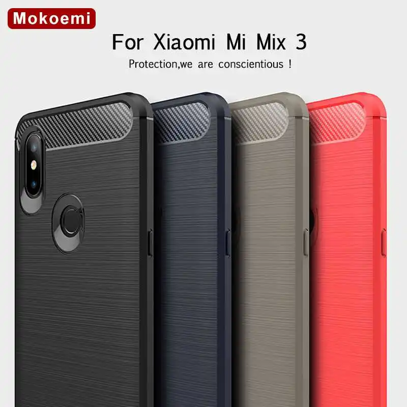 

Mokoemi Fashion Shock Proof Soft Silicone 6.39"For Xiaomi Mi Mix 3 Case For Xiaomi Mi Mix 3 Mix3 cell Phone Case Cover