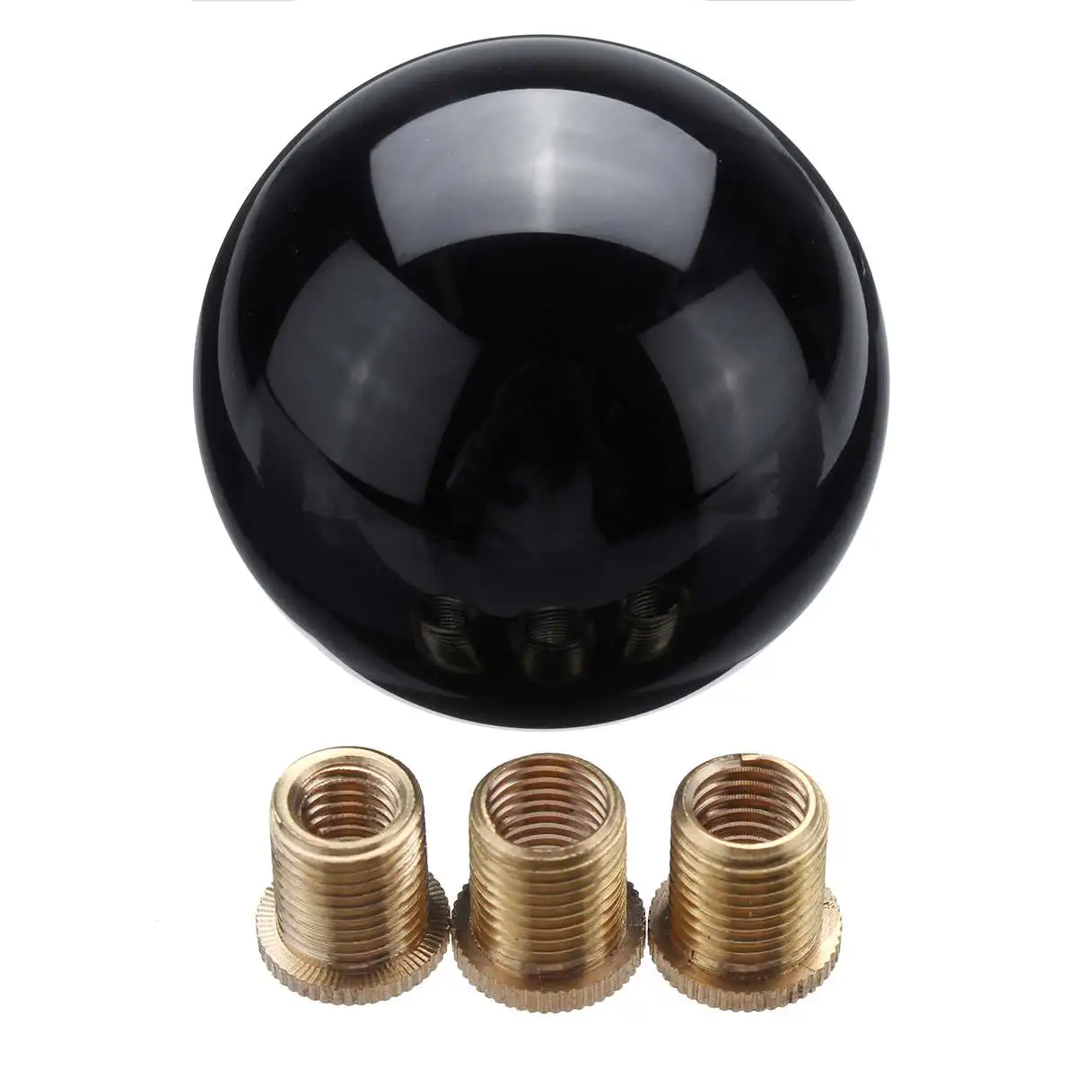 Universal Black Round Ball Car Gear Shift Knob Shifter Lever Heavy