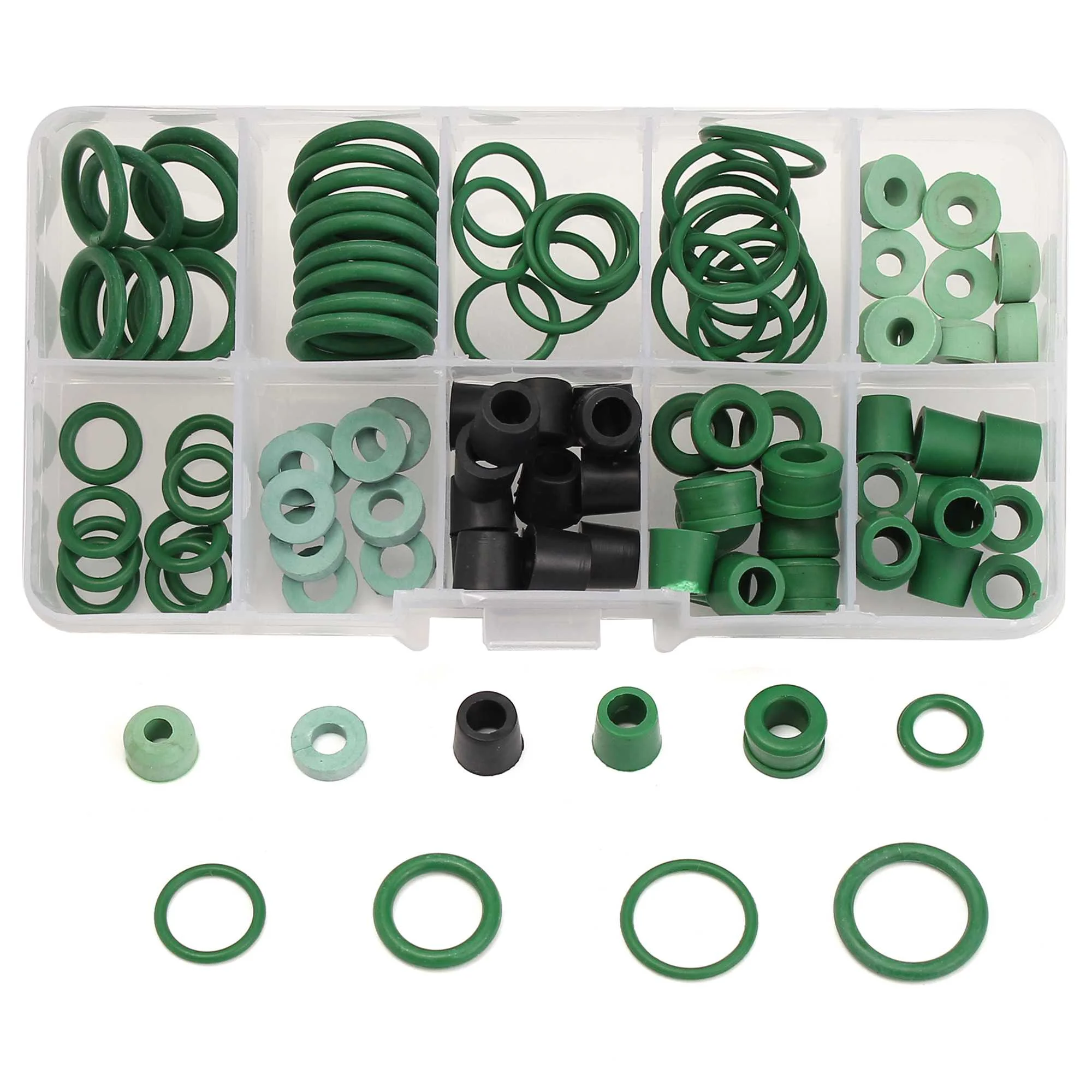 

Car A Box Of R134A A/C AC HVAC O-Ring Seal Kit Assortment O-Rings Seals Rubber Rings