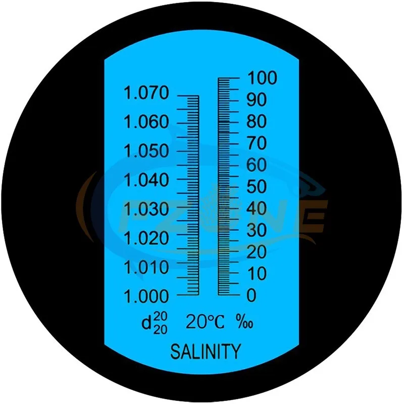 Рефрактометр для солености 0-28% аквариум с соленой водой Brine морской, с ATC