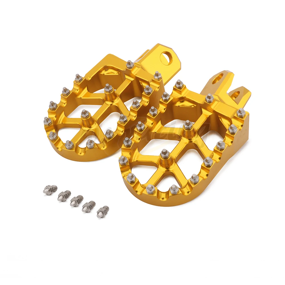

Motorcycle Billet MX Wide Foot Pegs Pedals Rest Footpegs For Kawasaki KLX400R KLX 400R 2003 KX500 KX 500 1988-2004