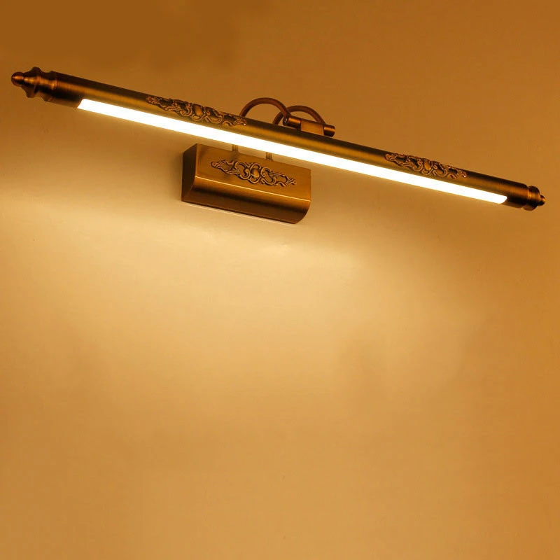 

50CM 8W LED mirror light Bronze shell indoor SMD2835 AC85-265V LED Make-up Lighting Bathroom Wall Lamp C9