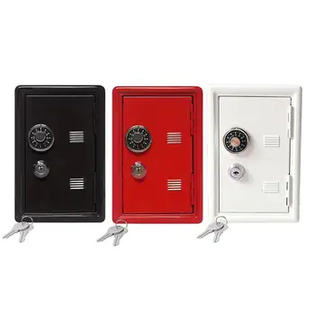 

Rectangular Metal Mini Safe Piggy Bank Password With 2 Keys Money Box Money boxes toy piggy banks gift kids Christmas Gift