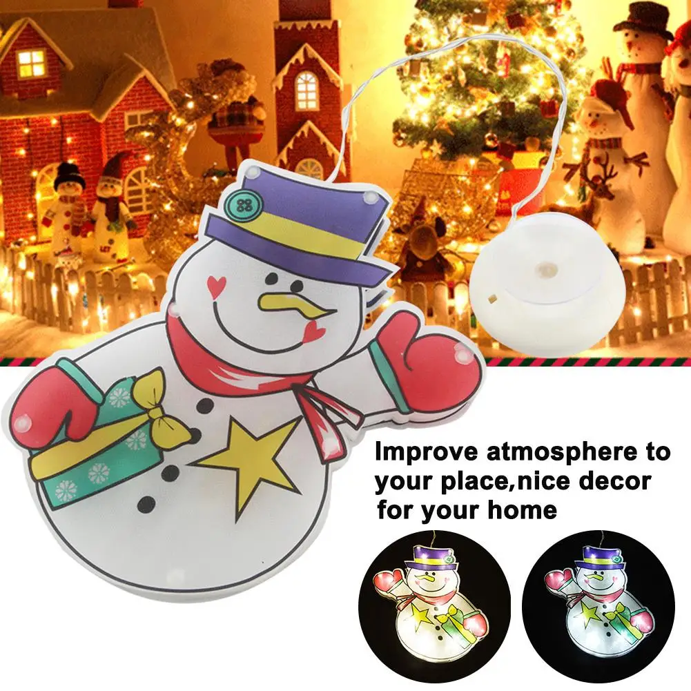 

8LEDs Copper Wire Battery Powered Snowman String Hanging Light Decor Pendant Lamp led lights christmas lights outdoor