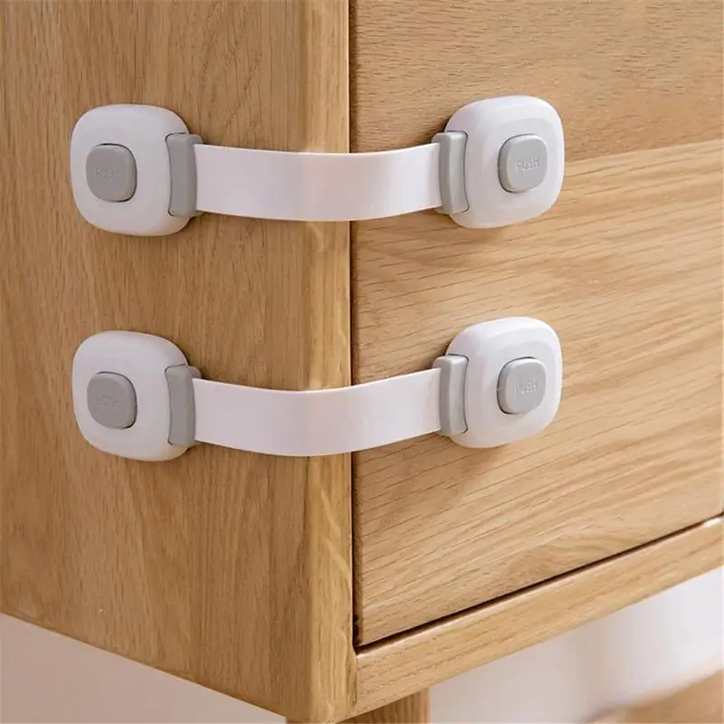 

Children Cabinet Door Safety Lock Multi-Function Protective Cabinet Drawer Lock Card Baby Anti-Clip Refrigerator Security Lock