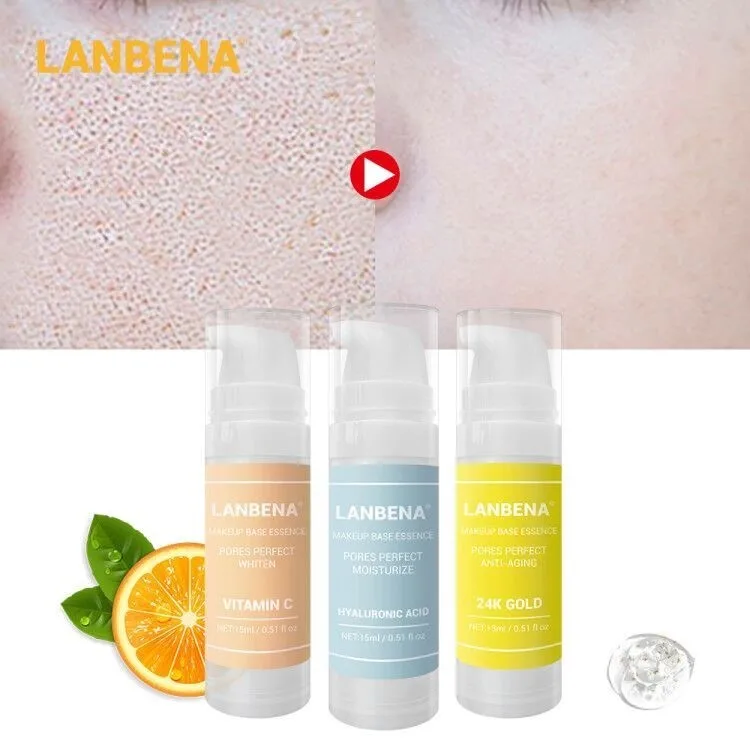 

LANBENA Makeup Base Essence Makeup Primer Face Serum Shrink Pores Moisturizing Oil-Control Brighten Foundation Cosmetic SkinCare