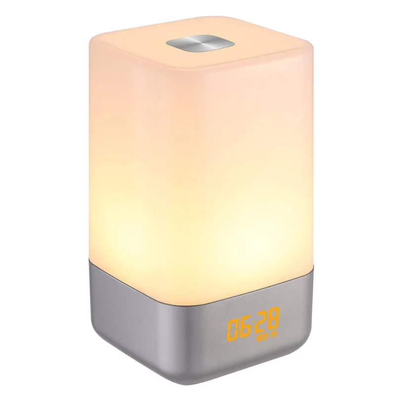

GYLBAB Multi-Function Electronic Alarm Clock Led Bed Night Light Strange New Colorful Natural Wake-up Light Manufacturer Dire