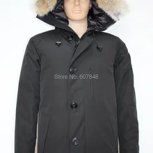 Бренд MANASEAMON, мужское зимнее пуховое пальто, нестареющий стиль, куртка, съемная, настоящий Койот, меховой воротник, гусиный пух, Chateau Parka G06