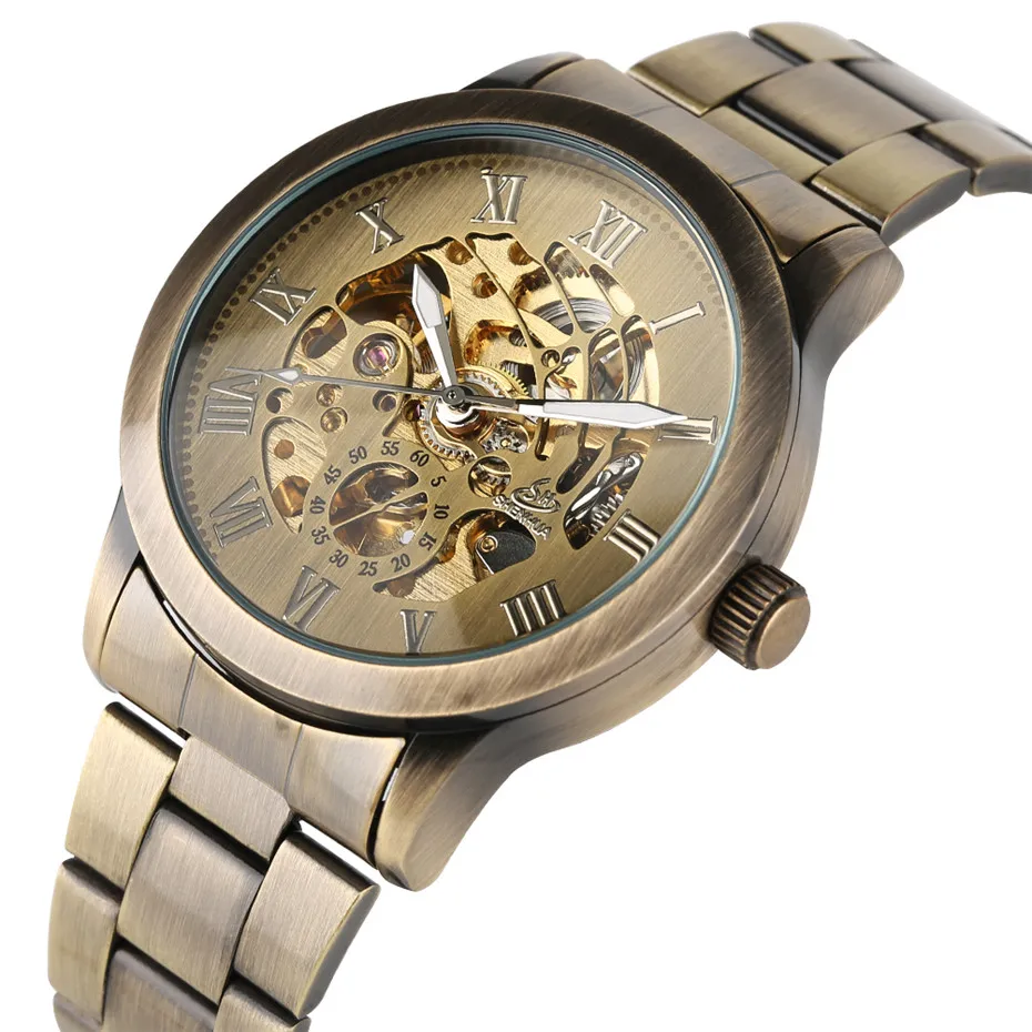الميكانيكية ووتش الرجال الرجعية البرونزية الهيكل العظمي للرجال الساعات التلقائي الذاتي لف رجل الأعمال التحفة الفنية ساعة reloj الميكانيكية ووتش الرجال الرجعية البرونزية الهيكل العظمي للرجال الساعات التلقائي الذاتي لف رجل الأعمال التحفة الفنية ساعة reloj