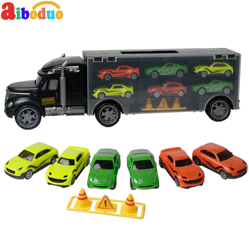 Aiboduo Car Toy Plastic P832-A Small Container Truck Model Storage Set Boys Gift |