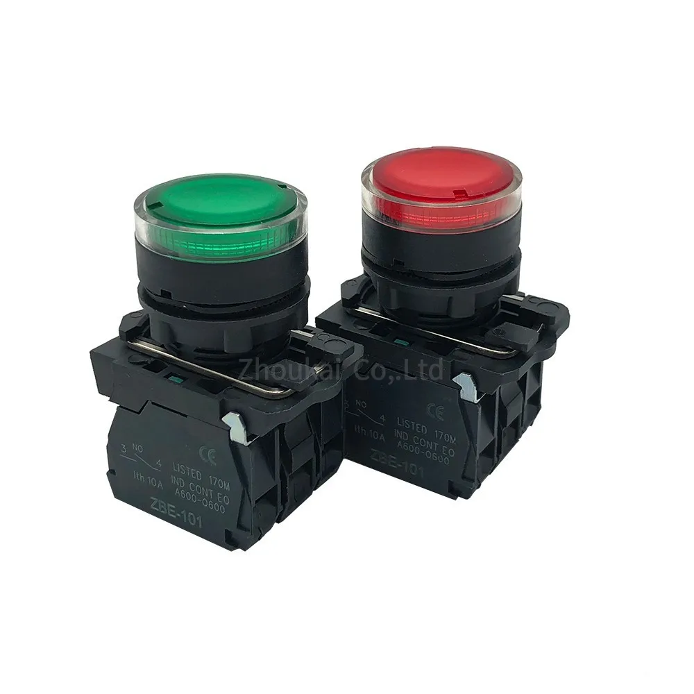 

22mm Waterproof Illuminated Push Button Switch Momentary Switch With Integral Led Nb5 Xb5 Aw33b1c 22mm Spring Return