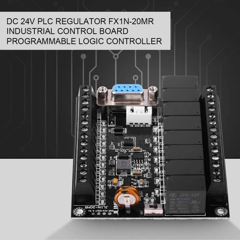 Plc программируемый контроллер Dc 24V регулятор ПЛК Fx1N 20Mr промышленная плата