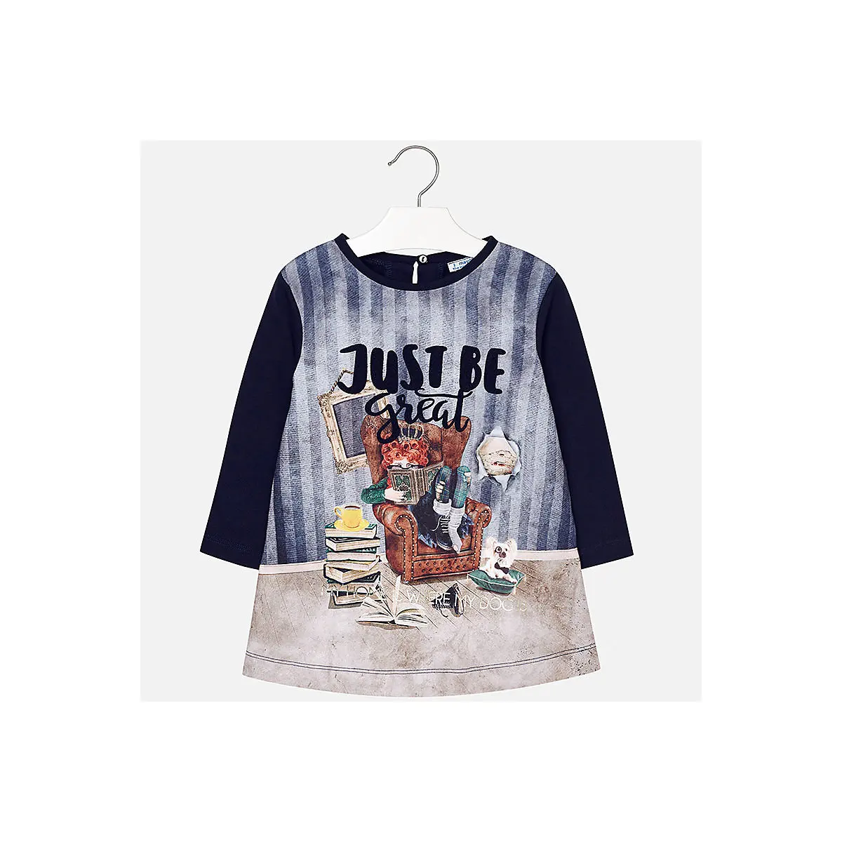 MAYORAL Jurken 8849868 Casual Katoenen kinderkleding MAYORAL Jurken 8849868 Casual Katoenen kinderkleding