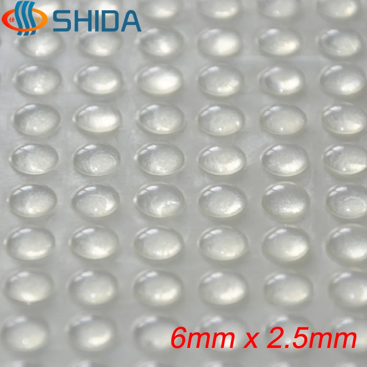 

100PCS 8 x 2.5 mm Glass Rubber Adhesive Bumper Pads cabinet door Silicone Self adhesive stick Premium Rubber Protective Pads