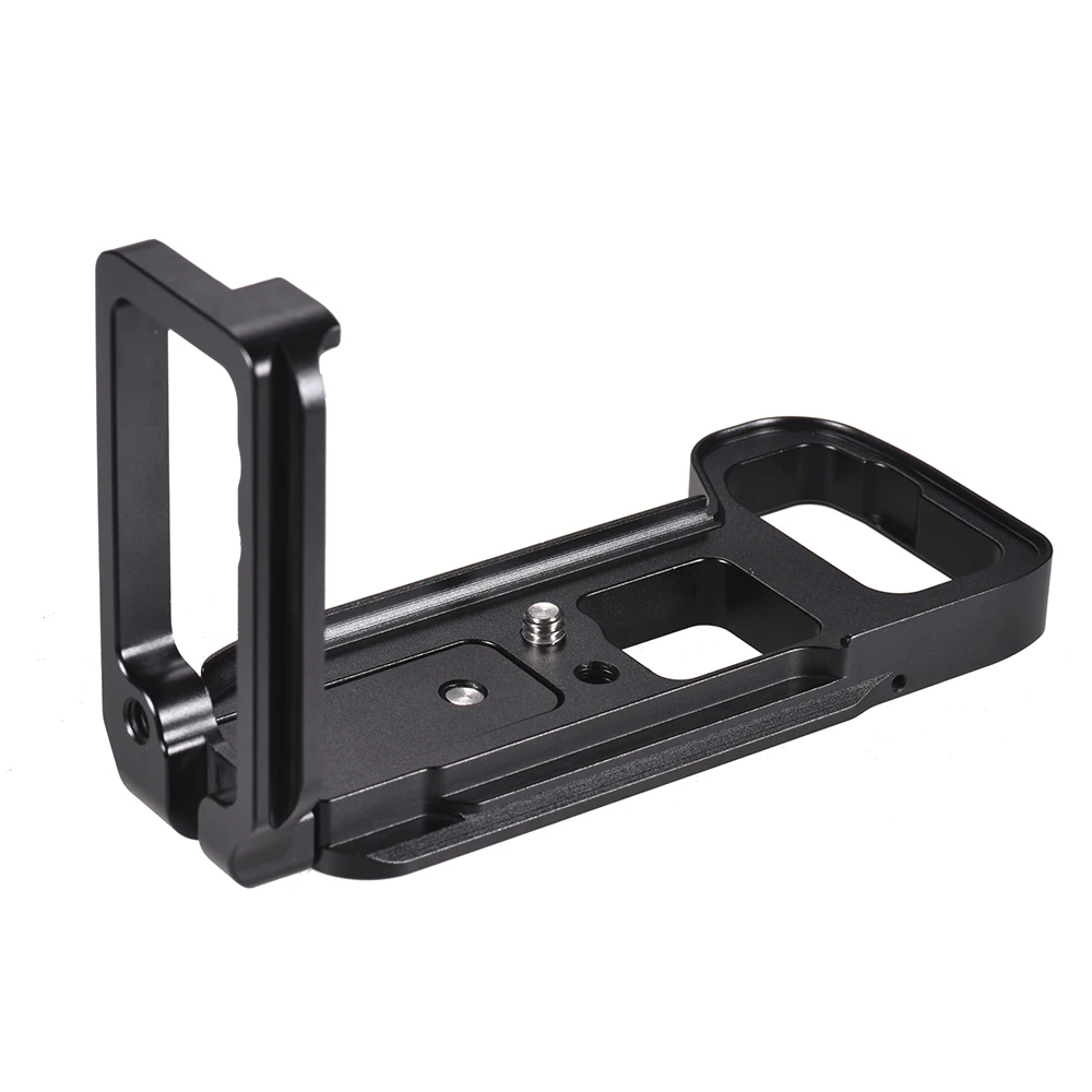 

Andoer L Shape QR Quick Release Plate Camera Cage Accessory Bracket Aluminum Alloy for Sony A73/ A7R3/ A7 M3/ A9