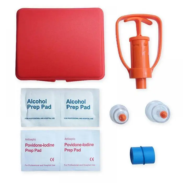 

Outdoor Survival Tool Venom Extractor Pump Kit Poison Remover Sets Survival Gear First Aid Supply Suitable Emergency Treatment