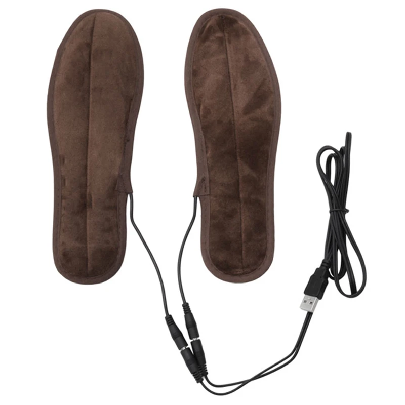 Fgg-новые USB электрические плюшевые меховые теплые стельки зимние теплые стельки для ног