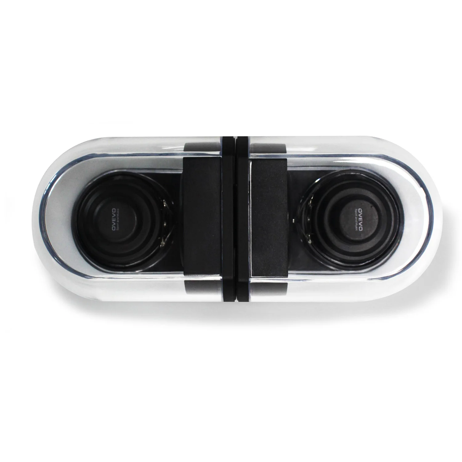 

OVEVO D18 Bluetooth Speaker,3D Magnet Bluetooth 4.2 Speakers with Mic Transparent Home Stereo Surround HiFi Phone PC Outdoor S