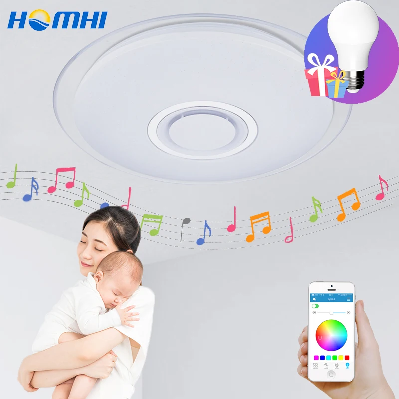 

babyroom deco enfant Baby Music ceiling lamp for kids room kindergarten lighting fixture with remote control crystal star lamp