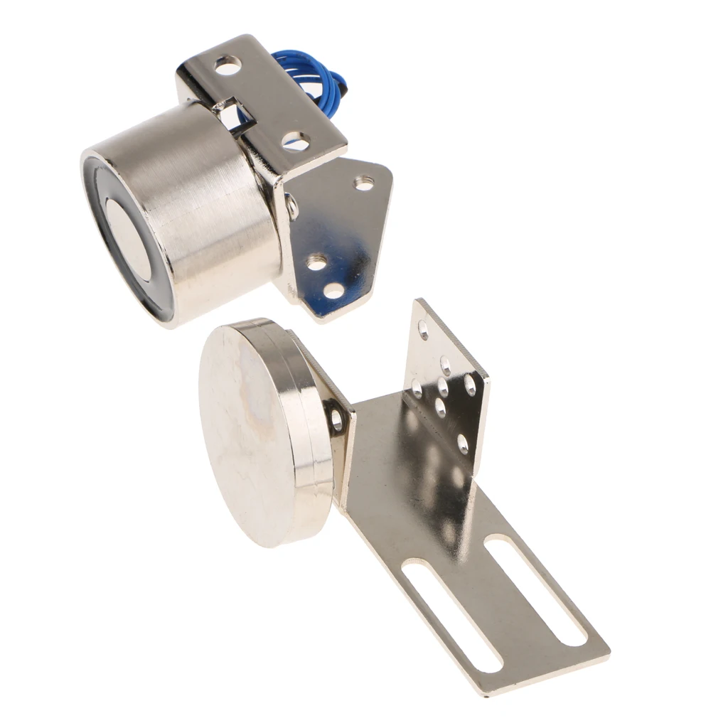 

DC 12V Electromagnetic Door Holder Single Door Flush Wall Mount 500N