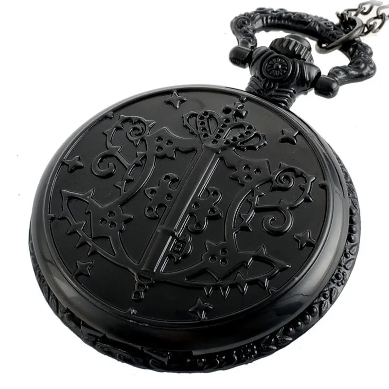 IBEINA PB001 римские цифры белая основа полный охотник кварцевый цвет Ретро подвеска