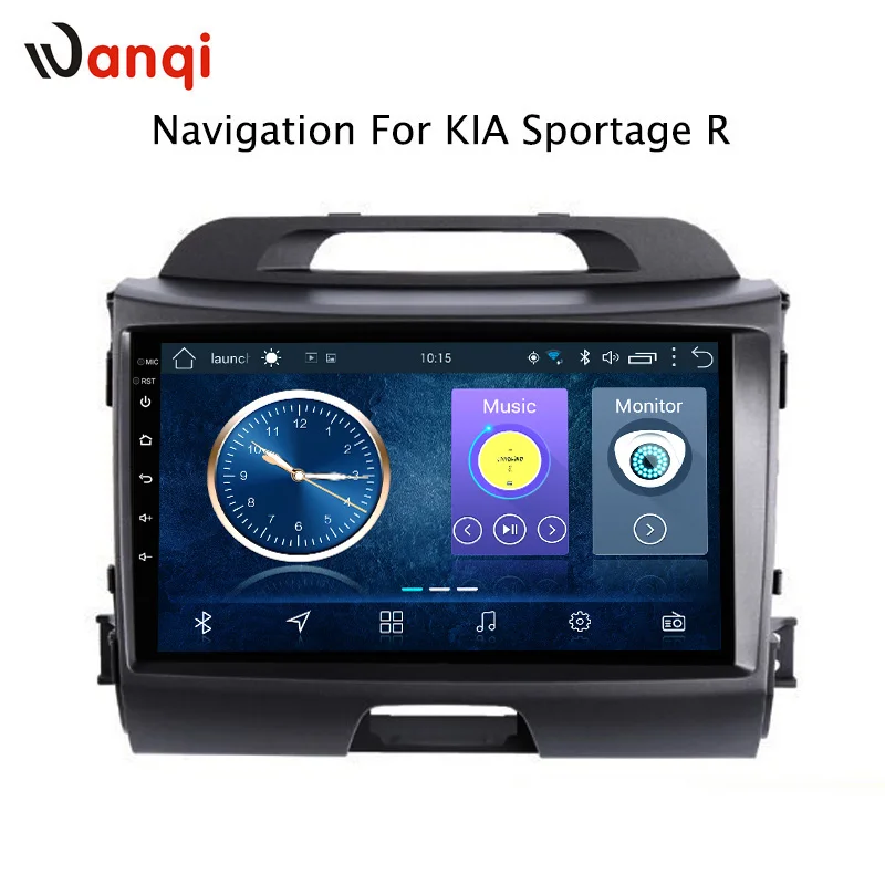 

9 inch wanqi 8.1 for KIA Sportage R 2010-2016 Auto vehicle car multimedia GPS navigation system support RDS