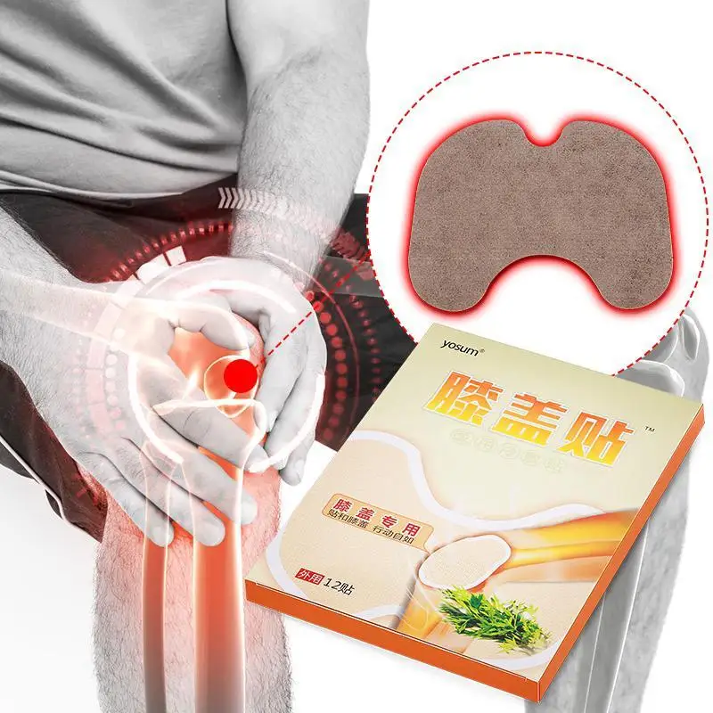 12pcs Natural Herbal Knee Joint Pain Relieving Patch Arthritis Back Pain Medical Patches