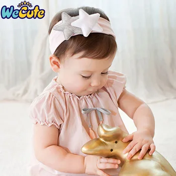 

Wecute Baby Girls Cute Star Headbands Bandana Scarf Hair Band Infant Toddlers Headwrap Bebe Knot Headwear Hair Accessories