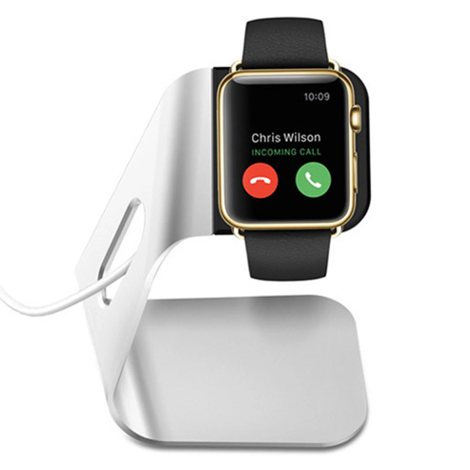 Gosear Silver Universal Aluminum Alloy Charging Stand Holder Bracket for Apple Watch iWatch i wach iWach Series 1 2 3 4 | Электроника