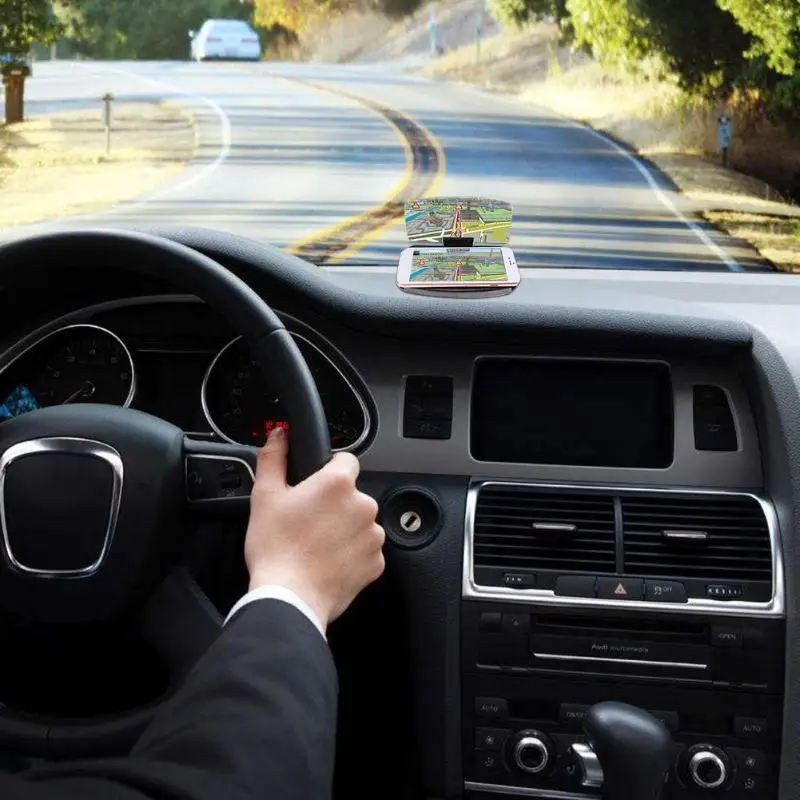  Head Up Display Auto HUD Halter Telefon GPS Navigation Bild Reflektor Universal Smart Handy Halter 